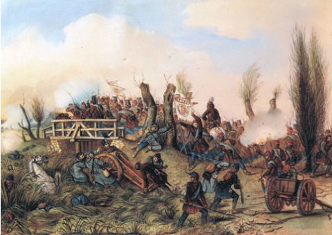 A tápióbicskei csata (április 4.) Than Mór festményén