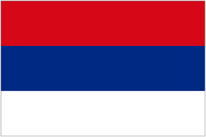 Szerbia zászlaja (a címeres változat mellett ez is hivatalos)