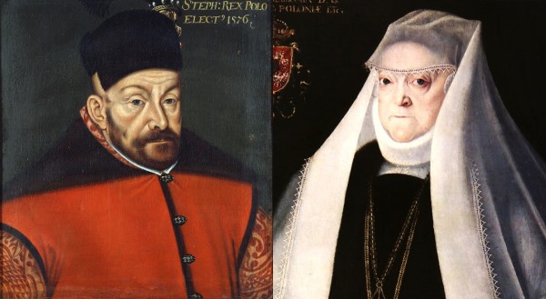 Báthory István lengyel király és felesége, Jagelló Anna