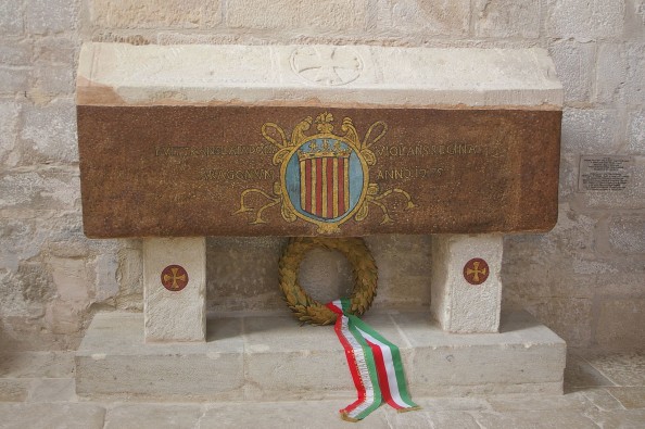 Magyarországi Jolánta királyné sírja a Santa María de Vallbona Királyi kolostorban. (Forrás: wikipédia)